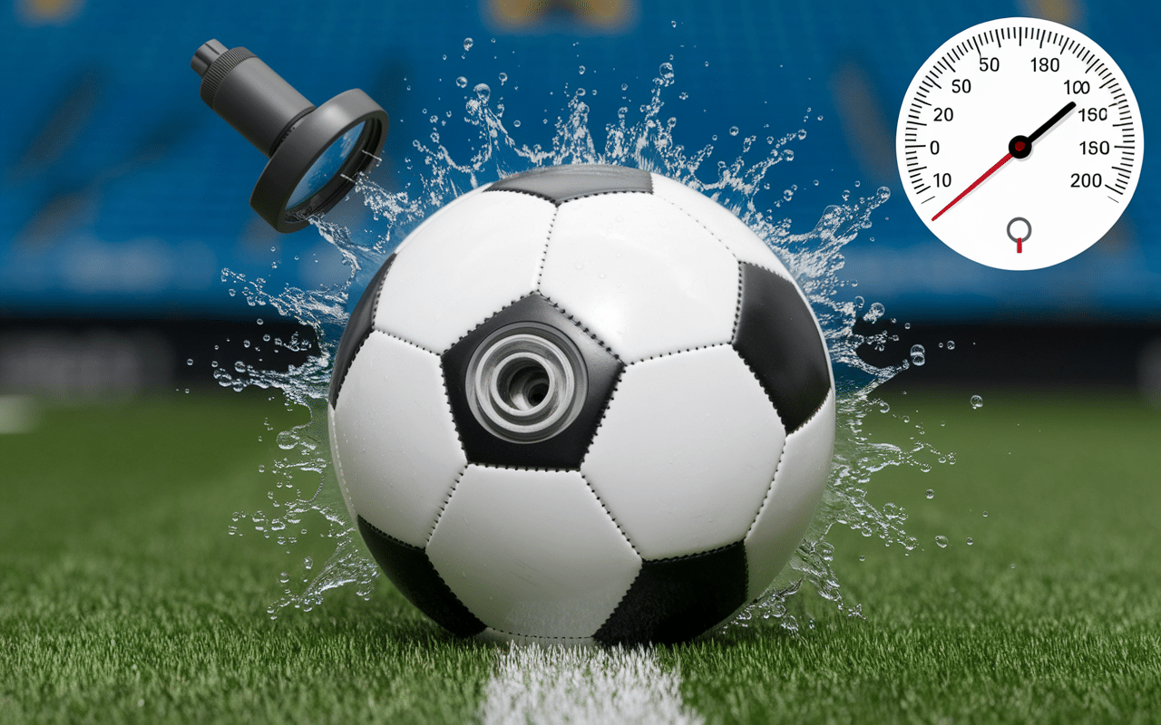 comment gonfler un ballon de foot sans pompe valve défectueuse