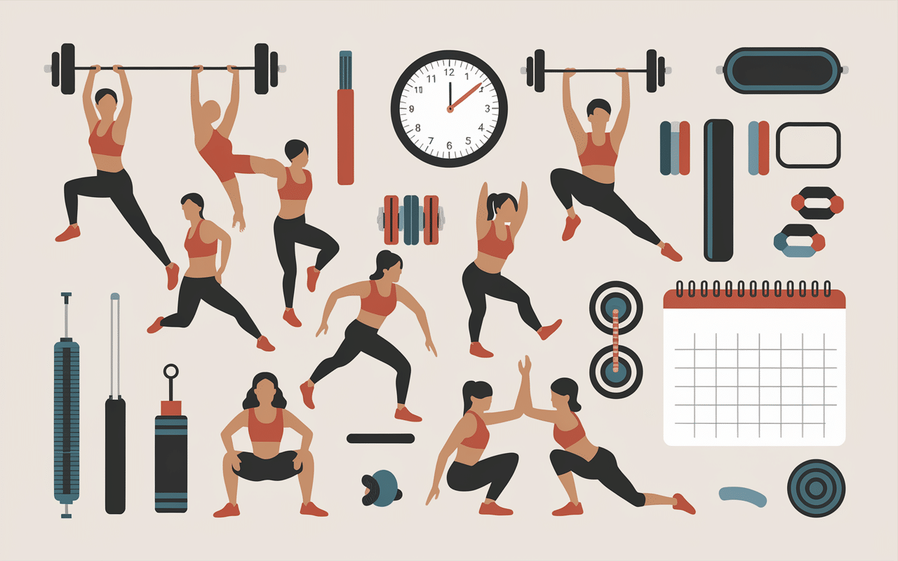 planning entraînement exercices comment se muscler en 1 semaine