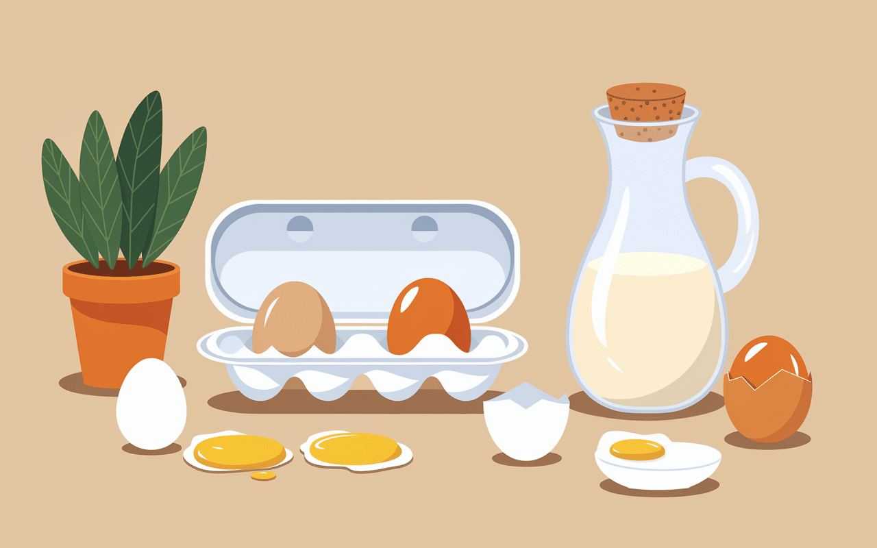 Comparaison blanc d oeuf liquide et oeufs entiers
