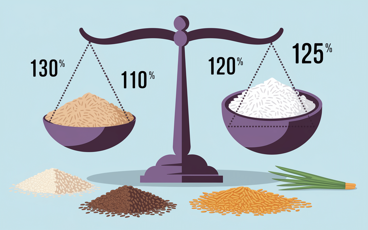 Calories dans le riz, balance, types de riz, chiffres caloriques