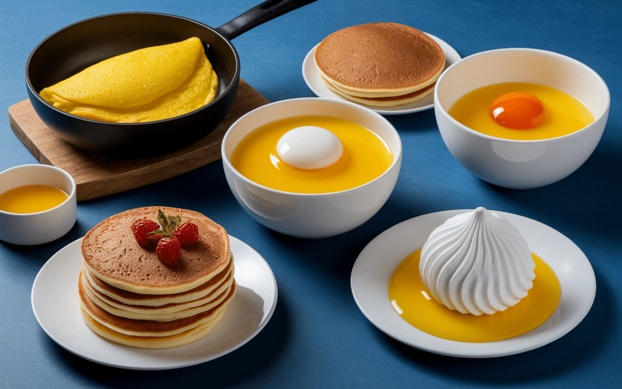 Recettes avec blanc d oeuf liquide omelette meringue pancakes