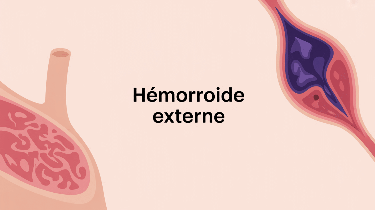 hémorroïde externe photo schéma explicatif