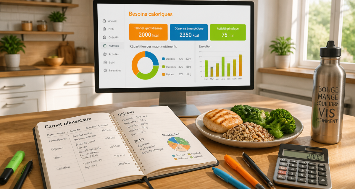 besoin journalier calories calcul carnet alimentaire