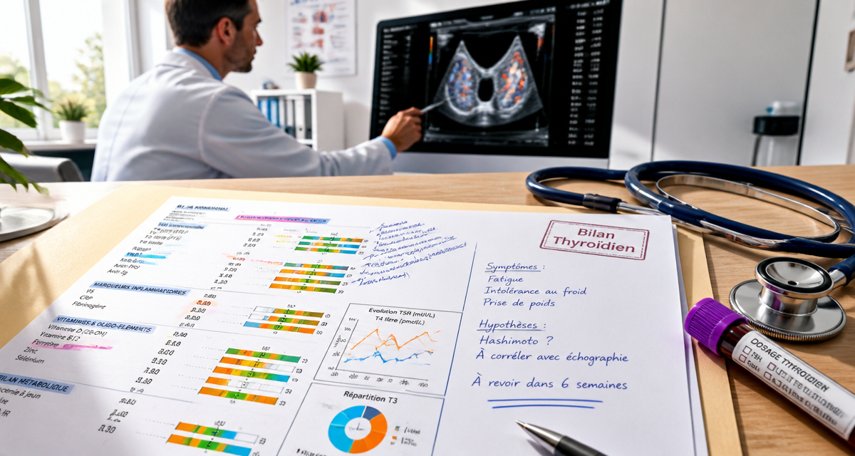 bilan thyroïdien t3 t4 tsh résultats sanguins