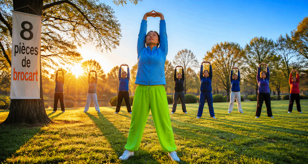 Les 8 postures du qi gong pratiquées en plein air