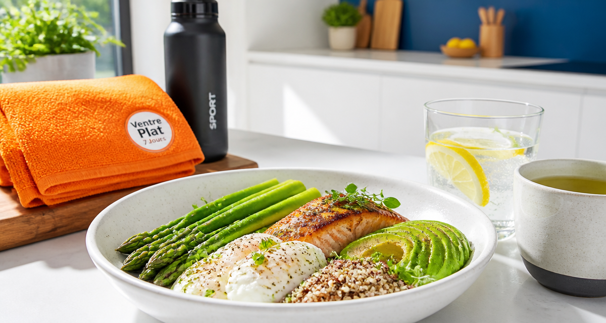 Assiette healthy perdre du ventre en 1 semaine