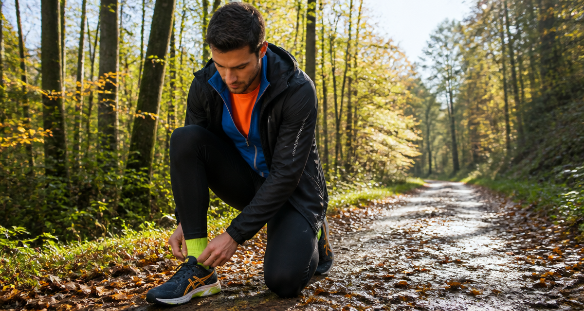 tenue running homme trois couches forêt