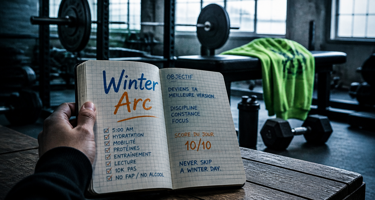 winter arc carnet suivi salle de sport hiver