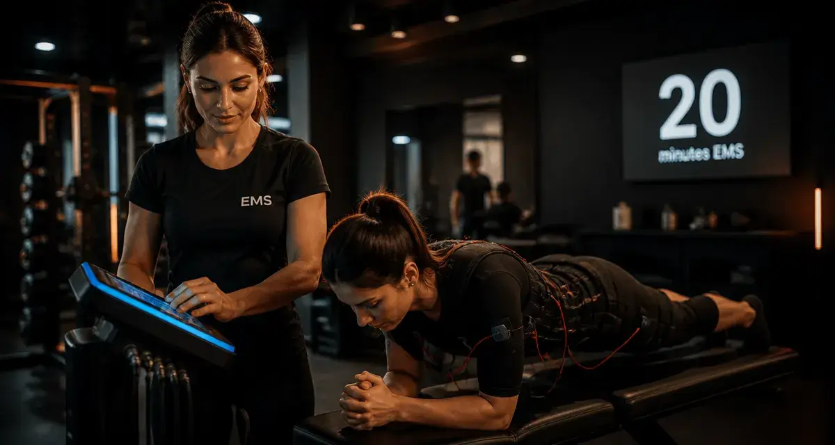 Bodytech électrostimulation 20 minutes EMS : séance gainage sans impact articulaire