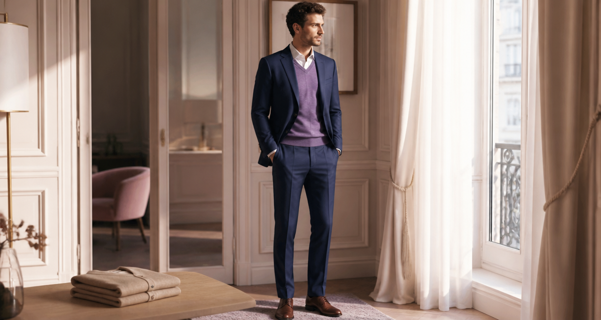 style bcbg homme costume bleu marine