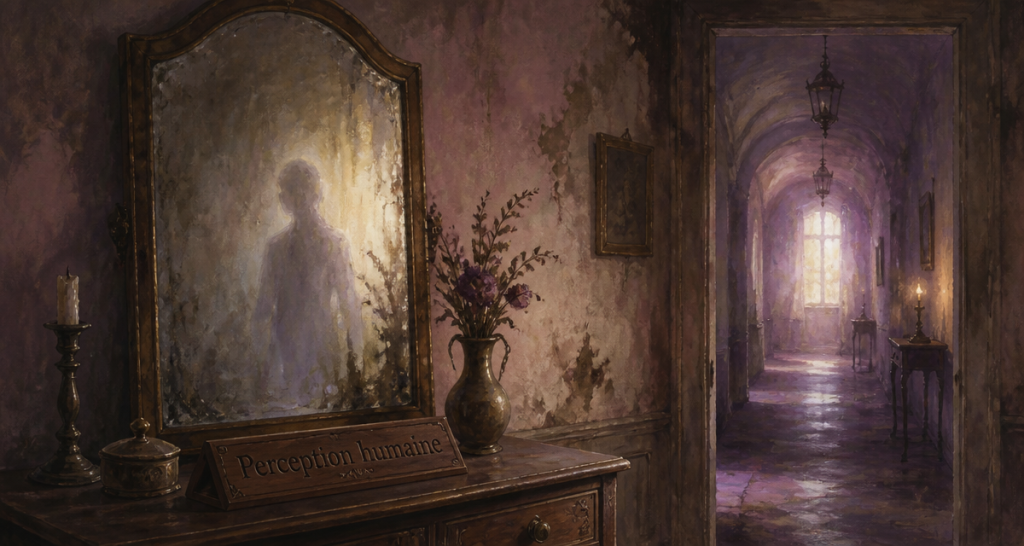 est ce que les fantômes existent silhouette miroir ancien