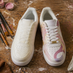Peindre des chaussures baskets customisées atelier