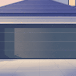 prix de porte de garage sectionnelle vue stylisée sur maison contemporaine