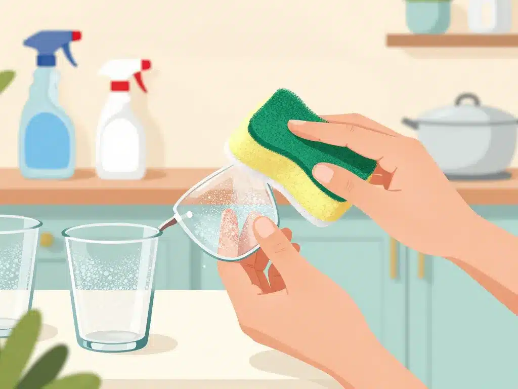 démonstration nettoyage verre blanchi avant après