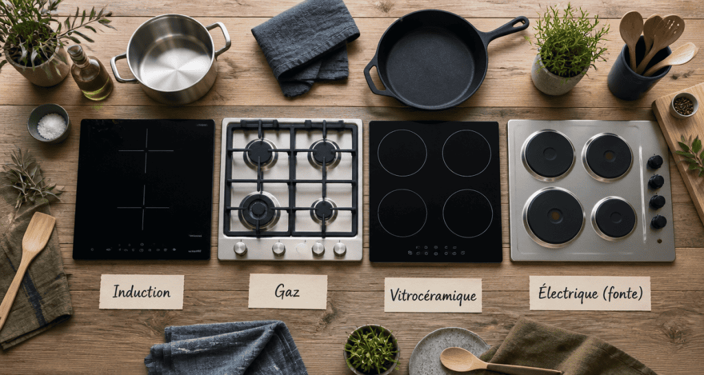 quelle plaque de cuisson choisir induction gaz vitrocéramique