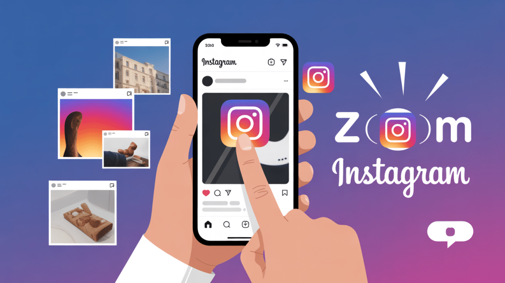 Zoom Insta illustration main smartphone
