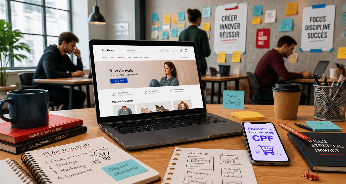 formation e commerce cpf ordinateur coworking