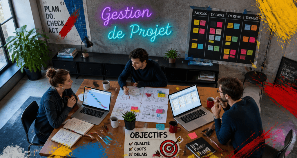 gestion de projet métier bureau moderne équipe