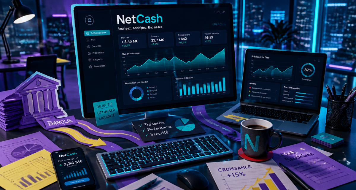 netcash gestion trésorerie automatisée