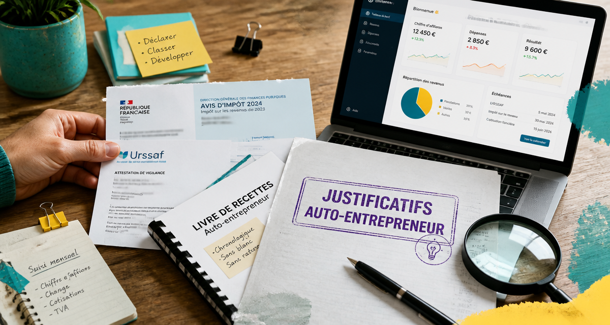 auto entrepreneur fiche de paie documents officiels banque
