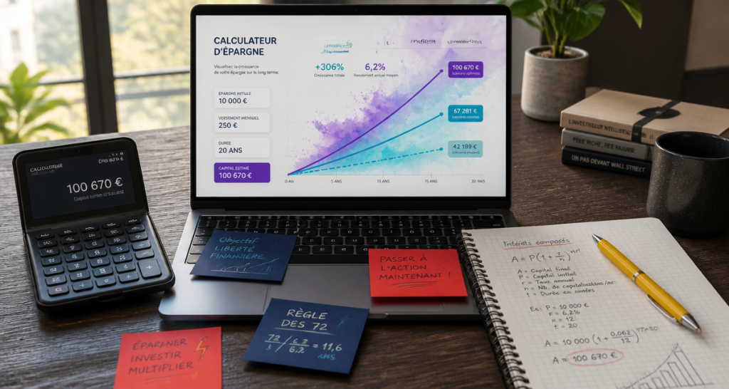 epargne simulation graphique calcul capital