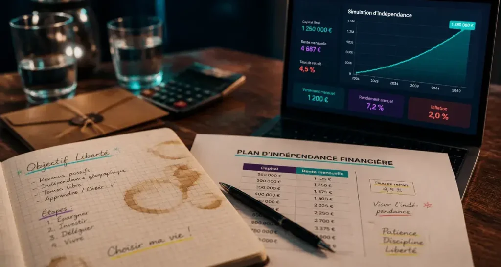 Simulation placement avec rente mensuelle pour générer 1 000 € par mois