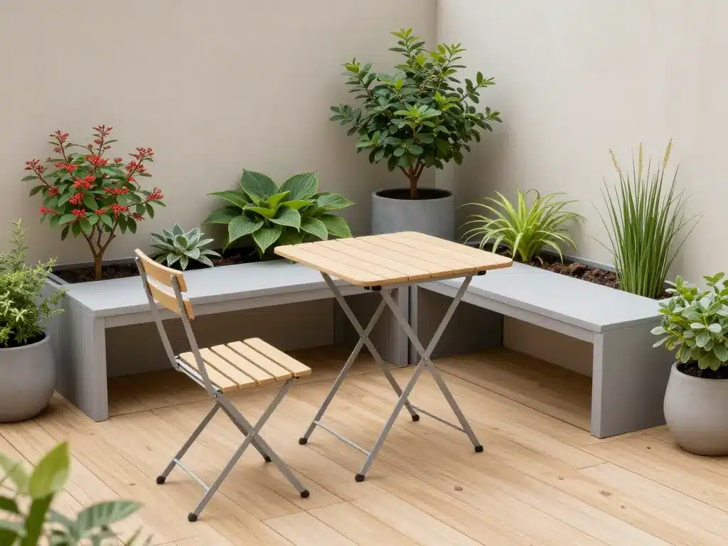 aménager un petit jardin de 50m2 choix matériaux et plantes compact