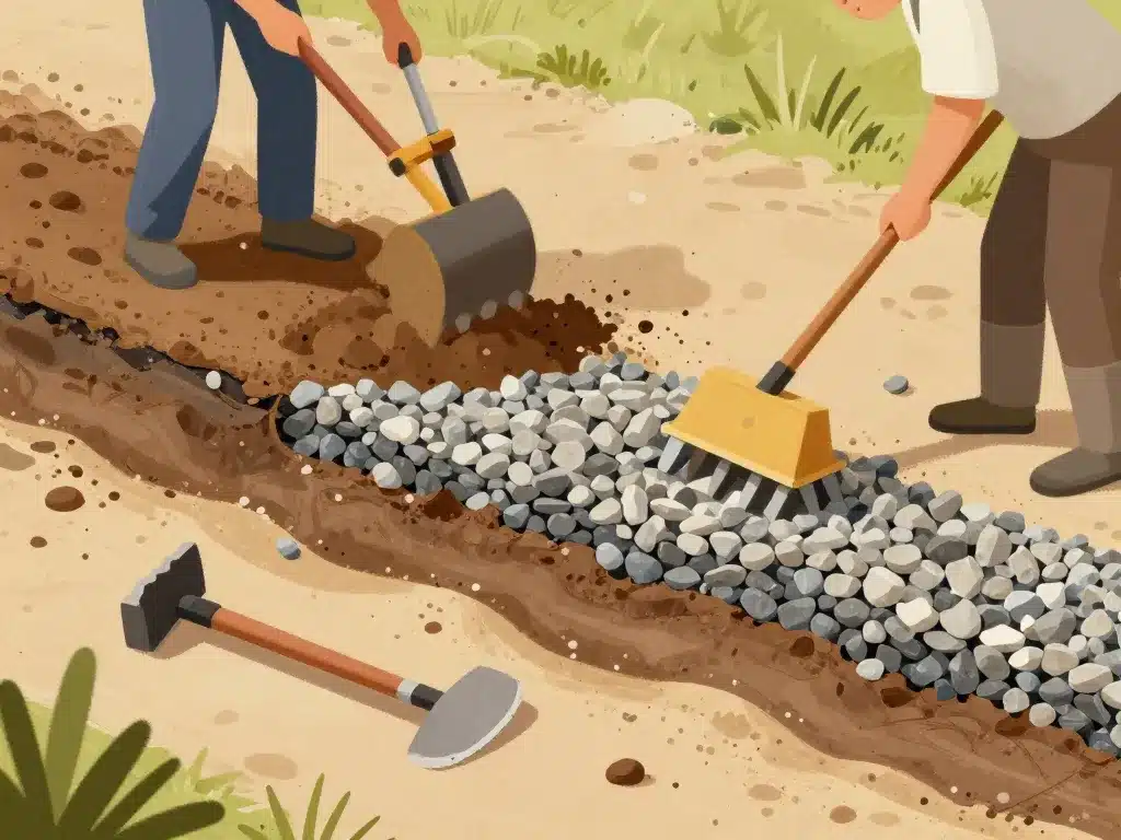 préparation du sol et fondation pour quelle epaisseur de sable pour poser des pavés