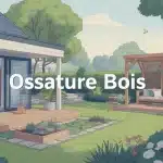 Ma maison mon jardin avec ossature bois terrasse et jardin