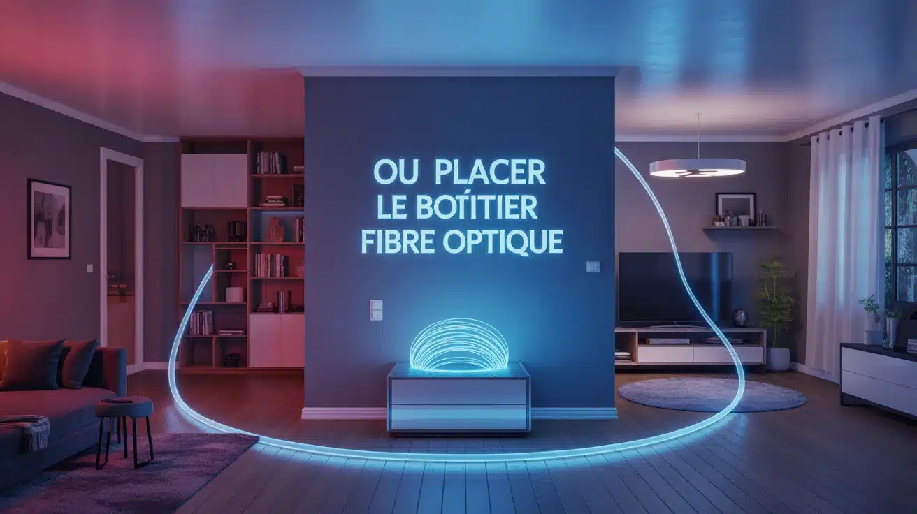 ou placer boitier fibre optique dans une maison vue isometrique
