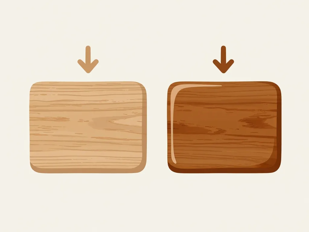 Schema visuel difference entre lasure et vernis bois