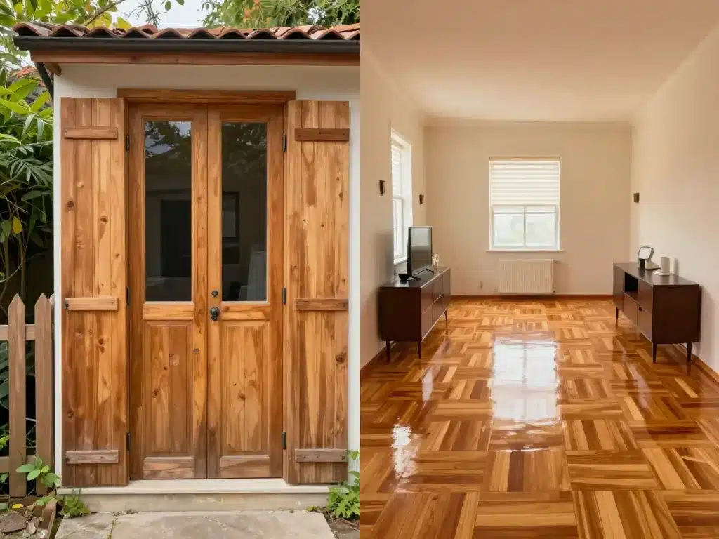 Comparatif difference entre lasure et vernis interieur exterieur