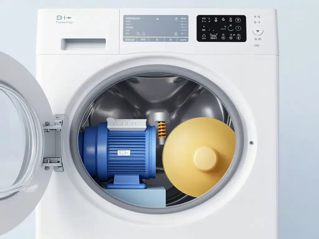 lave linge top silencieux moteur isolation amortisseurs