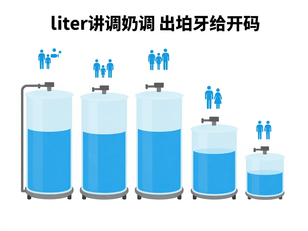 Infographie régénération adoucisseur combien de litre repères chiffrés