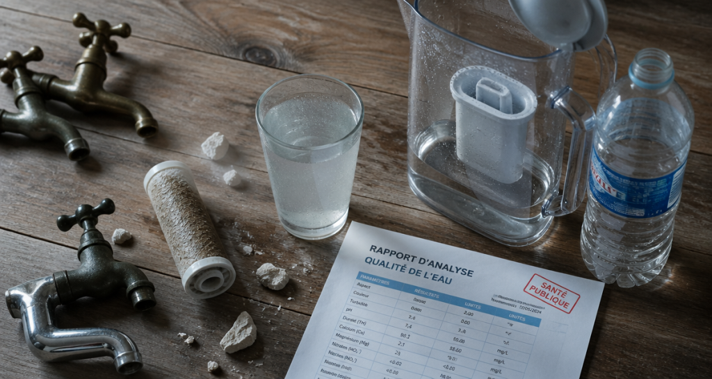 inconvenient de l eau du robinet verre et carafe