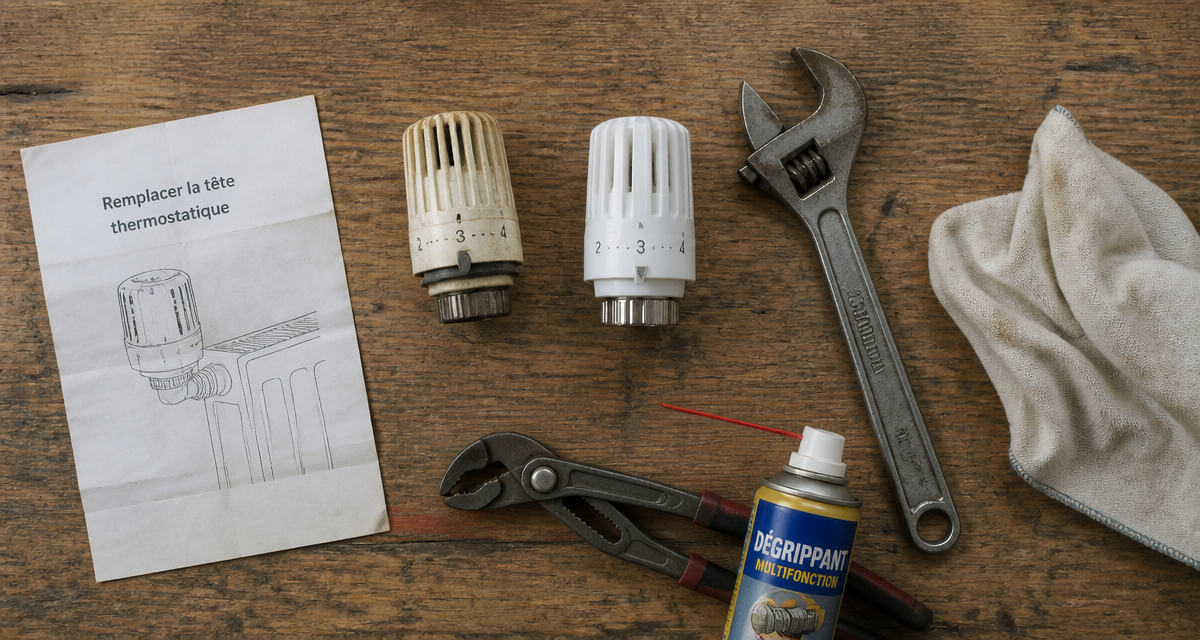 comment changer une tete de robinet thermostatique de radiateur outils