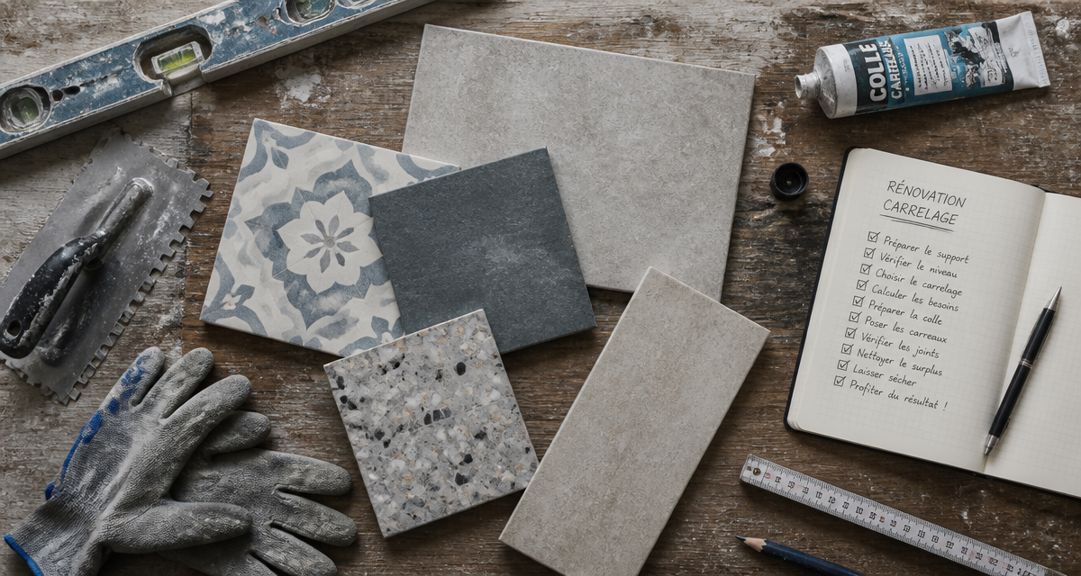 dalais-carreleur reussir sa renovation echantillons carrelage outils