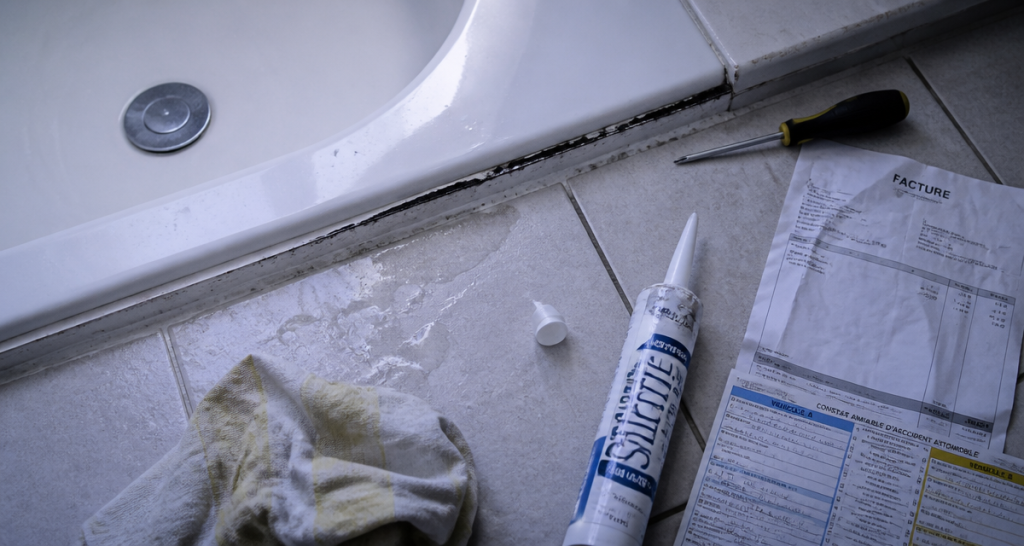 dégât des eaux joint défectueux assurance salle de bain