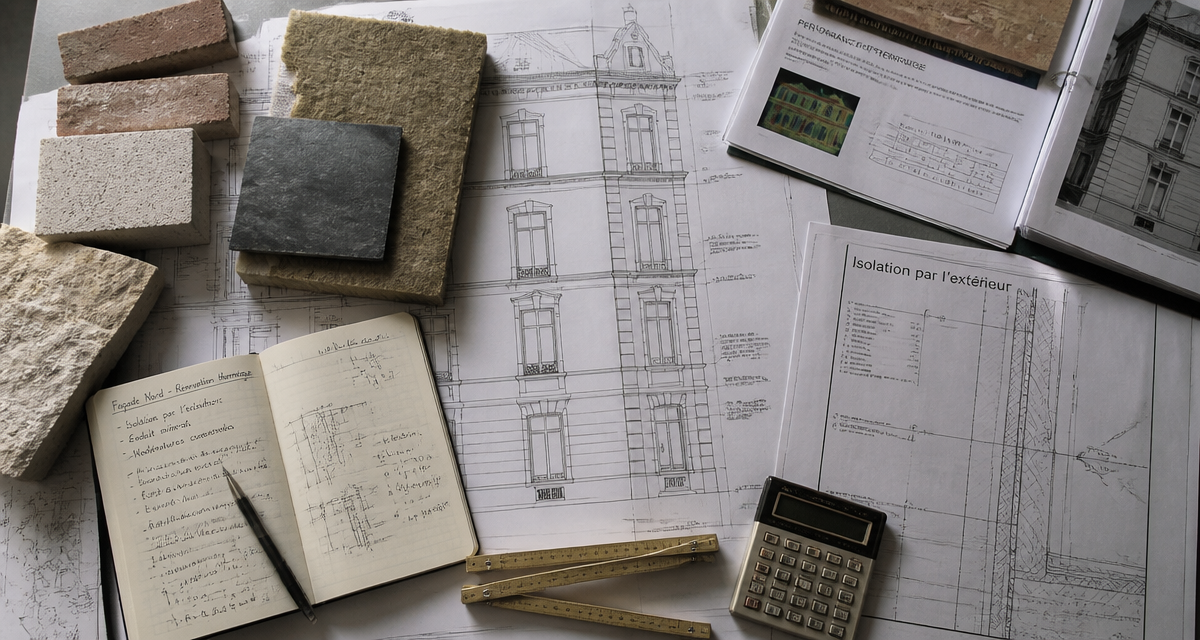 obligation isolation extérieure immeuble ancien plans façade