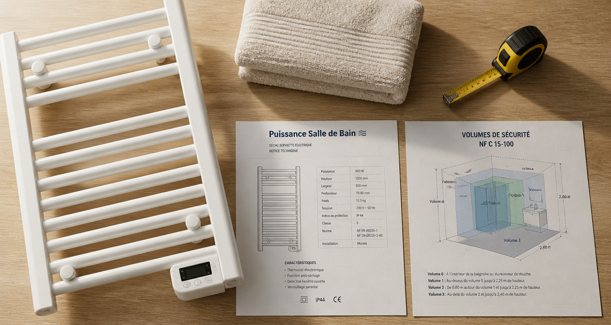 quel radiateur pour salle de bain flat-lay