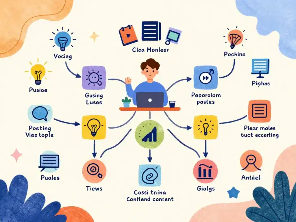 illustration stratégie contenu comment avoir beaucoup d abonnés sur tik tok