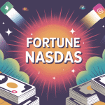 fortune nasdas illustration billets réseaux sociaux