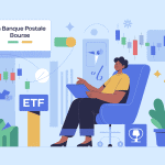 illustration la banque postale bourse univers financier sécurisé