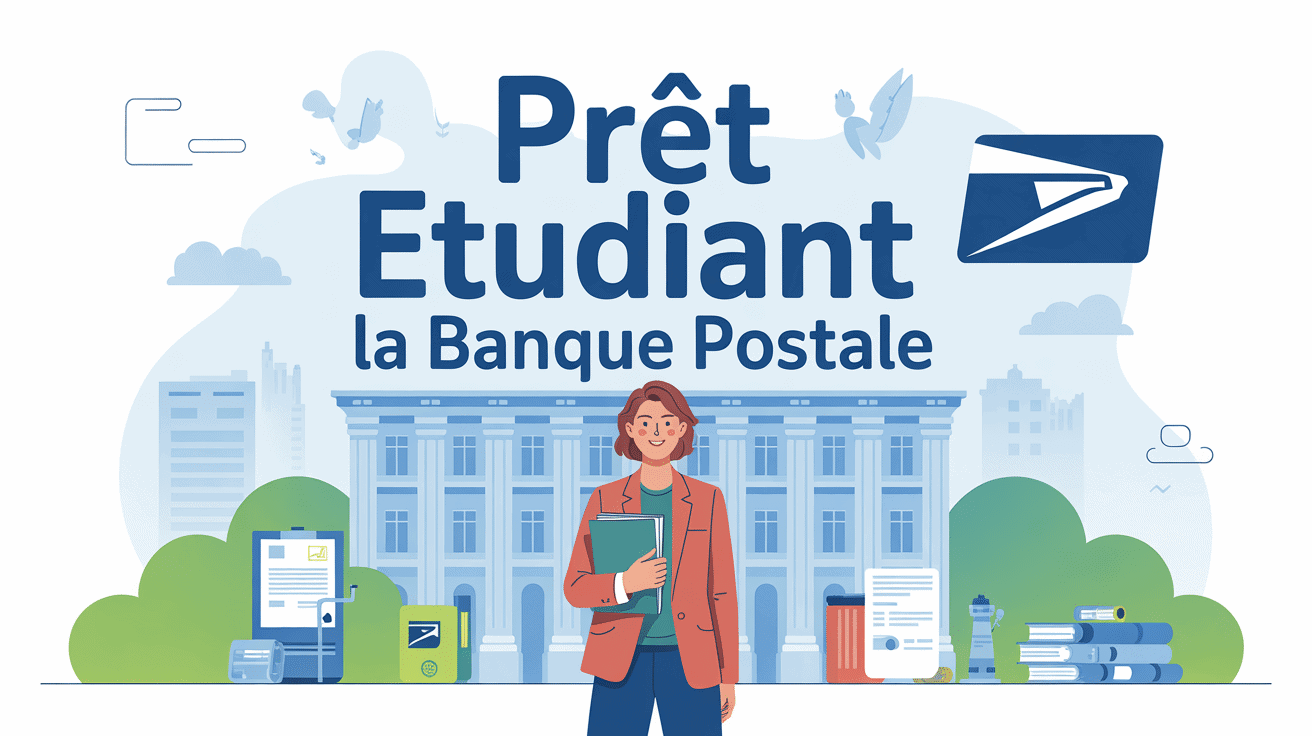 illustration la banque postale prêt étudiant financement études
