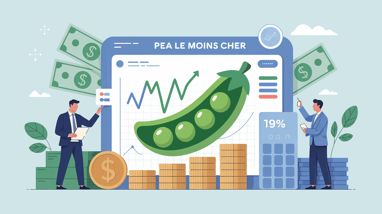 PEA le moins cher deux investisseurs comparent offres
