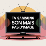 son mais pas d'image tv samsung illustration vectorielle