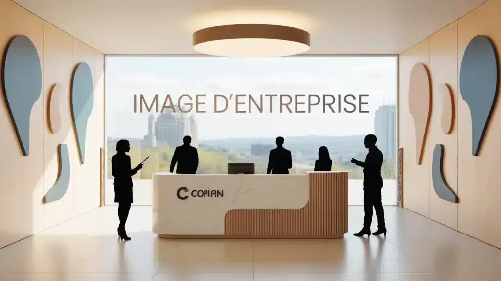 Entreprise image réception stylisée design