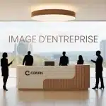 Entreprise image réception stylisée design