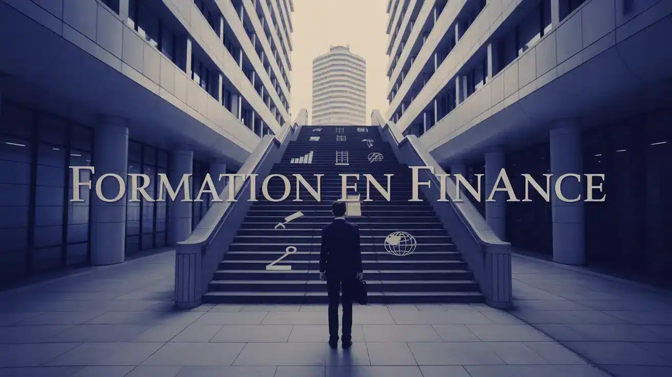 etude en finance escalier symbole financier