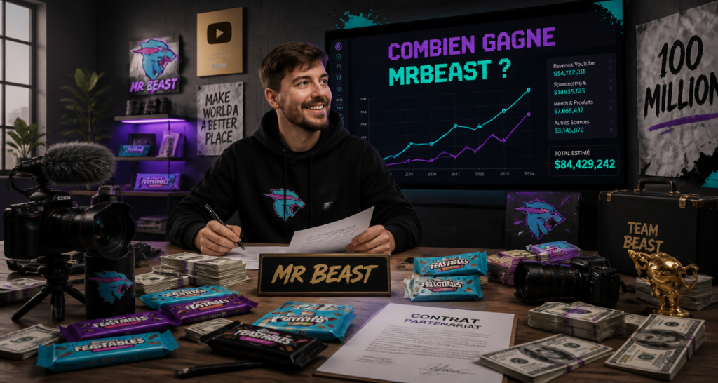 Revenus de MrBeast : 1,71 $ par seconde et la réalité derrière sa machine financière